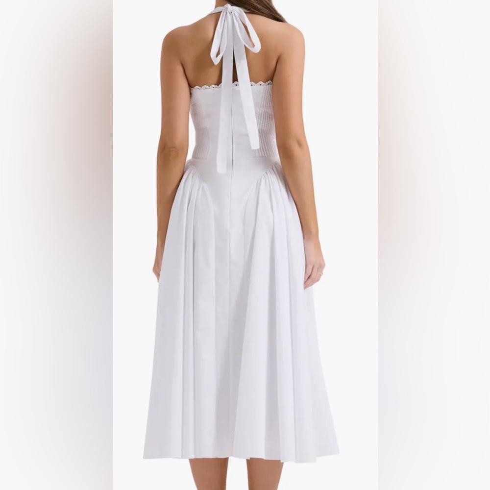 House of CB Adabella Pleated Halter Sundress - Picture 3 of 5